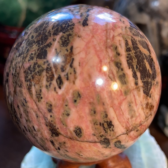 🔥SALE🔥 Rhodonite Crystal Sphere! - Picture 7 of 8